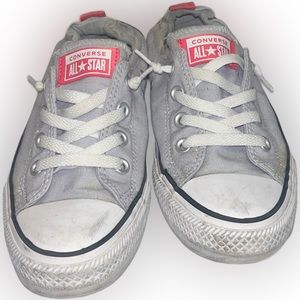 Grey Converse slides